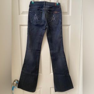 7 for all mankind flare wide leg jeans